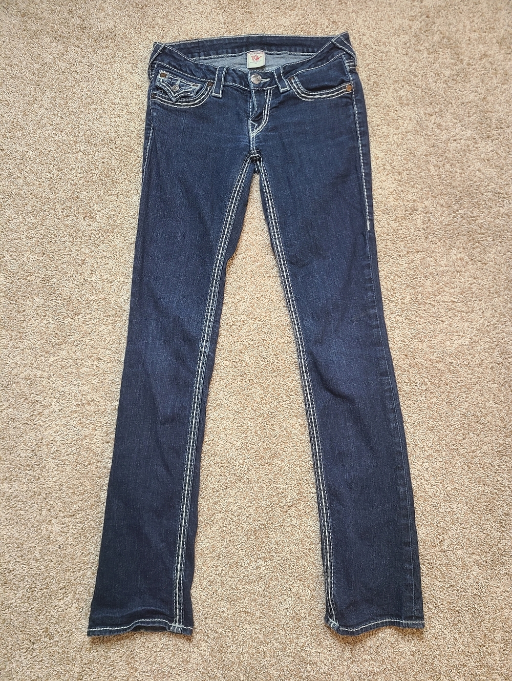 True Religion Straight Cut Jeans 27 Waist 33 Length